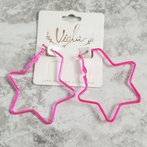 Barbie Pink star earrings